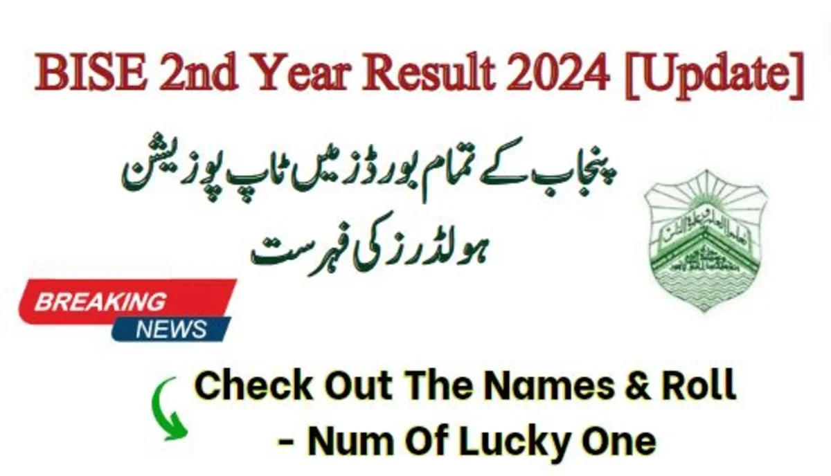 BISE 2nd Year Result 2025 Top Position Holders In Punjab